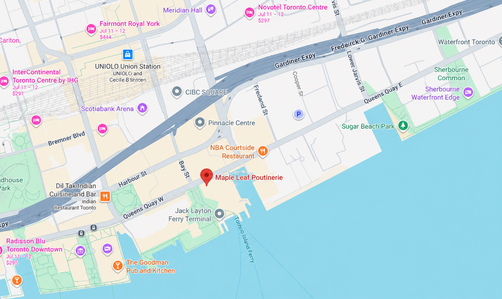 Map to Our Location